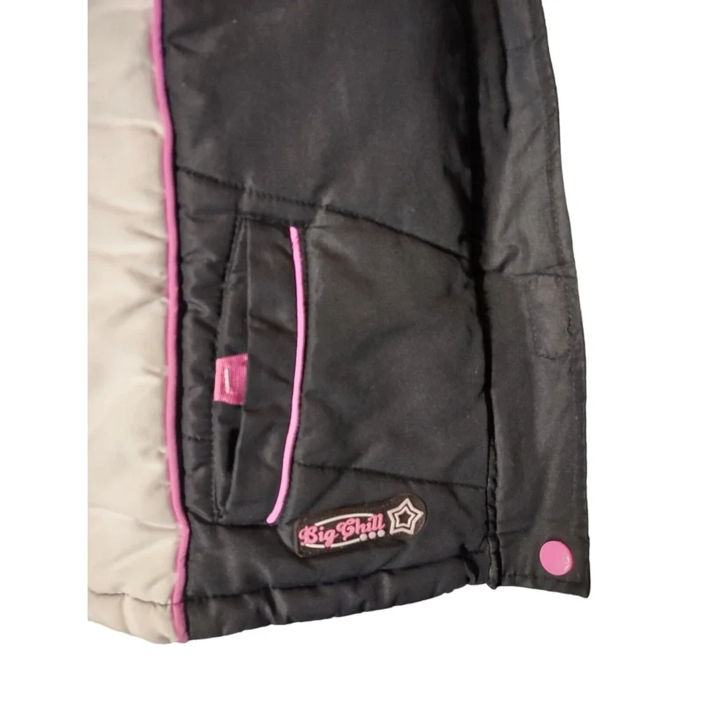 Big Chill Puffer Vest M 10/12 Kids Outdoor Gear Black White Pink Technical Gear